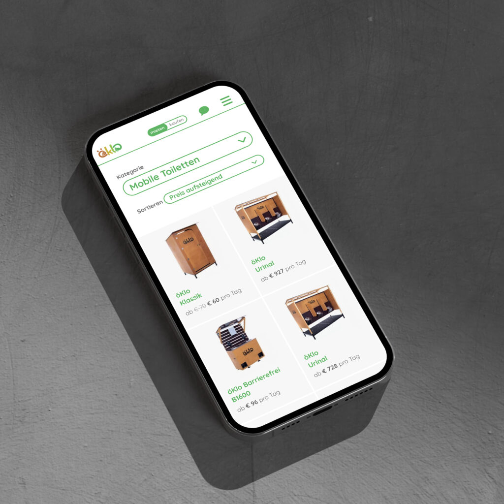 Mobile Online Shop – öKlo